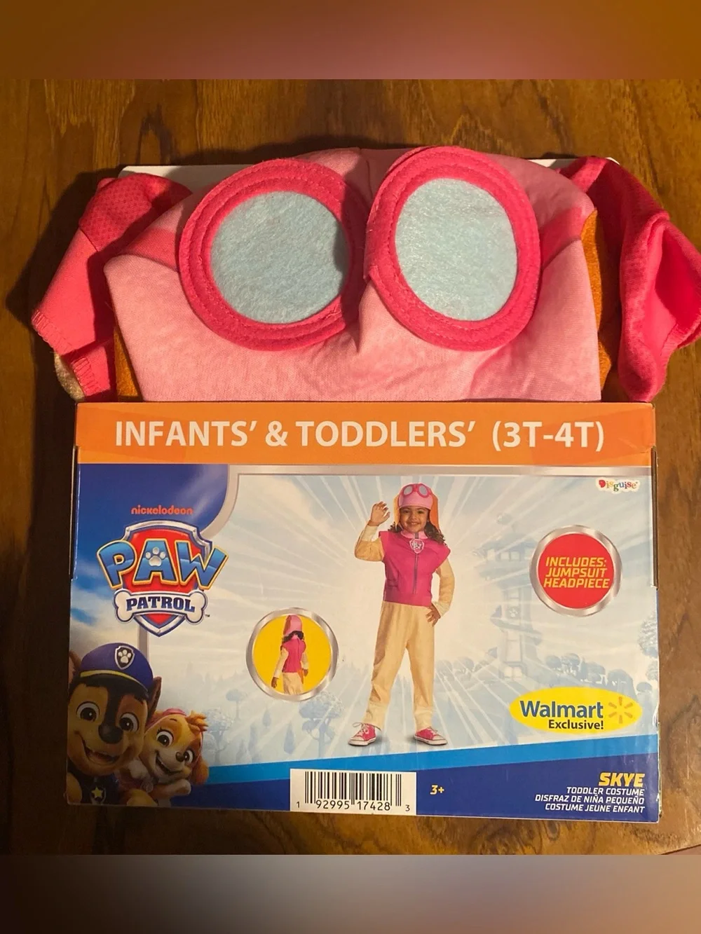 PAW Patrol Skye Toddler Costume  (3T-4T) new